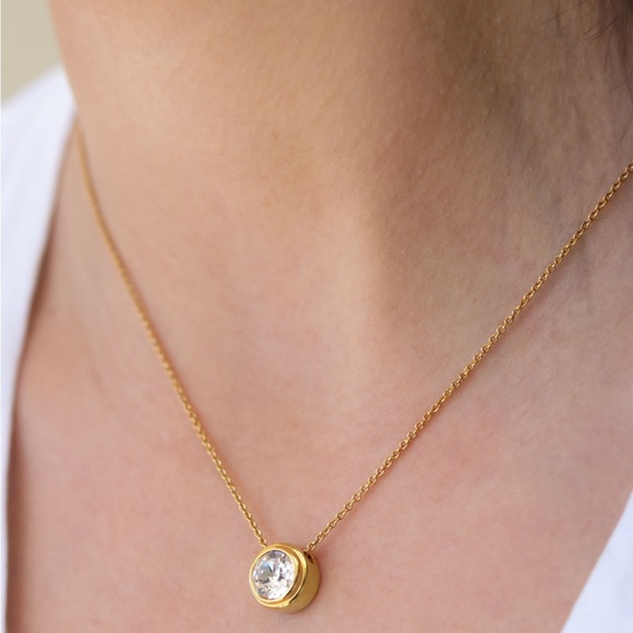 Touchstone Crystal Jewelry Golden Melrose Slide Necklace Poshmark